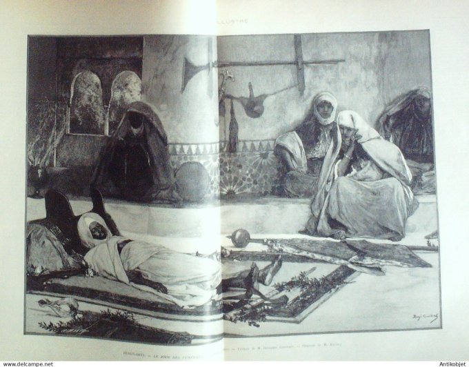 Le Monde illustré 1890 n°1717 Père-Lachaise Paul Baudry duc de Luynes Ernest Reyer