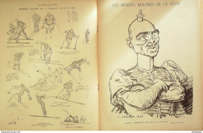 Le Rire 1924-02- 9 # 262 Journal humoristique Ed.Originale Revers de medaille