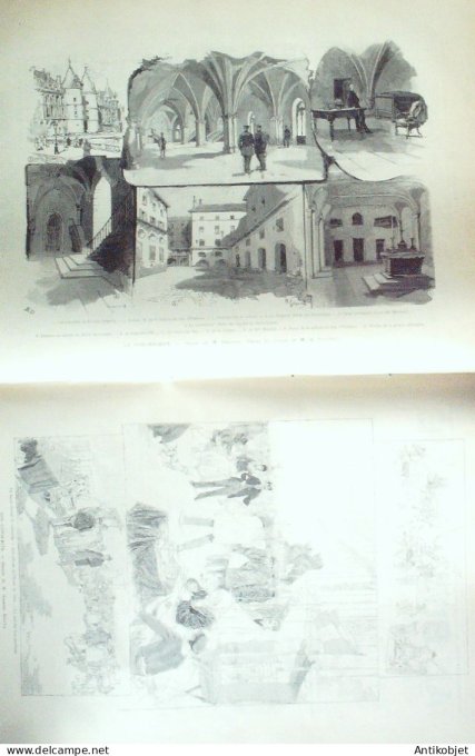 Le Monde illustré 1890 n°1717 Père-Lachaise Paul Baudry duc de Luynes Ernest Reyer