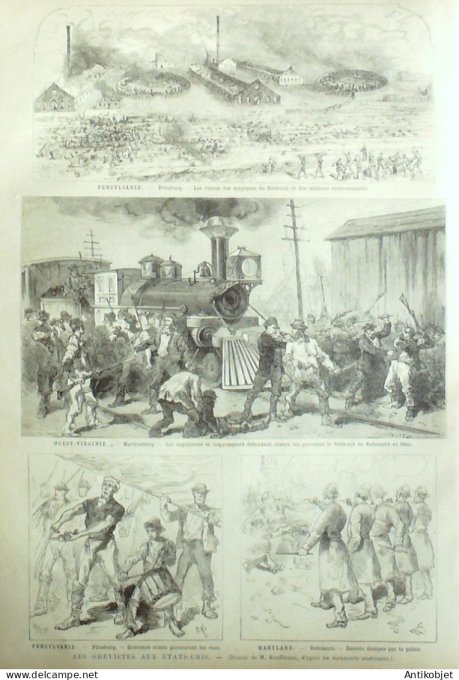 Le Monde illustré 1877 n°1062 Bulgarie Chipka Tirnova Samovoda Pittsburg