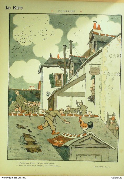 Le Rire Rouge 1916 n° 65 Willette Genty Léandre Canary Hautot  Lechevallier Cahart