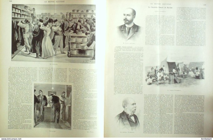 Le Monde illustré 1898 n°2134 Affaire Zola Érythrée Keren Massaoua