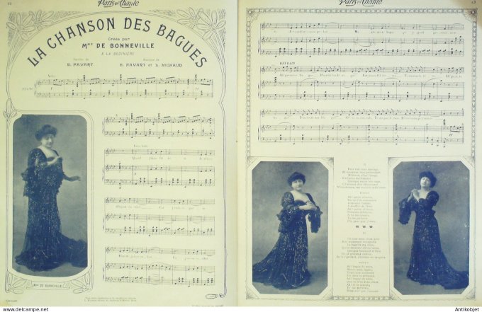 Paris qui chante 1905 n°121 Dranem Deval Sinoël Strit Fauvette Dorvel Bonneville