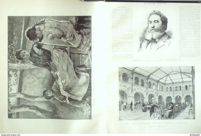 Le Monde illustré 1890 n°1746 La Rochelle (17) Caen Bayeux Lisieux Trouville Honfleur (14)