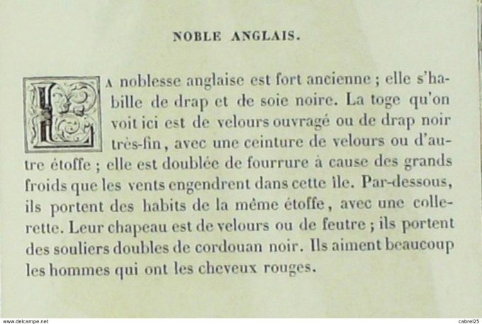 Angleterre Noble homme 1859