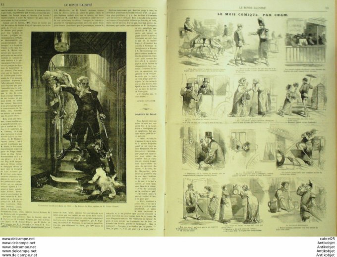 Le Monde illustré 1868 n°586 Boulogne (62) Pérou Lima Aguador Algérie Relizanne Alger La Mina