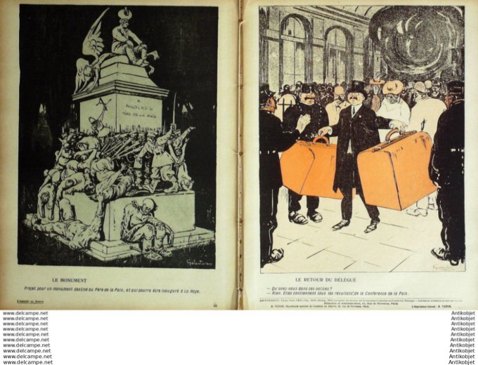 L'Assiette au beurre 1907 # 325 La paix a La Haye Galantara