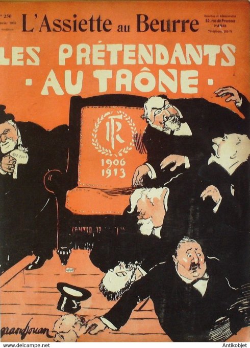 L'Assiette au beurre 1906 n°250 Les prétendants au Trône Grangjouan