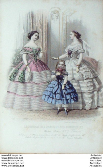 Journal des Dames Demoiselles 1857 # 487 (Maison Delisle)