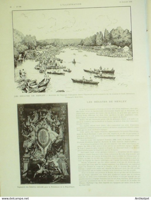 L'illustration 1896 n°2786 Chine Li-Hung-Chang Reims (51) Avignon (84) Bulgarie Sofia Chateaubrun (3