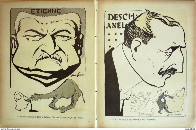 L'Assiette au beurre 1906 n°250 Les prétendants au Trône Grangjouan