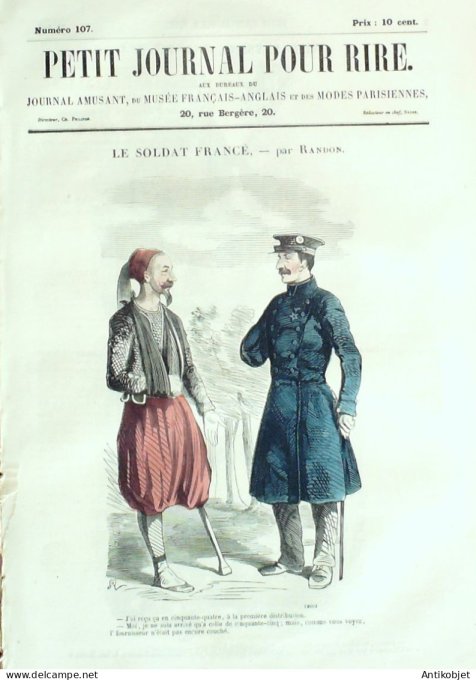 Petit journal pour Rire 1857 # 107 Les Paysans Baric