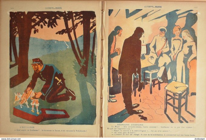 L'Assiette au beurre 1909 # 444 Les espions Grandjouan