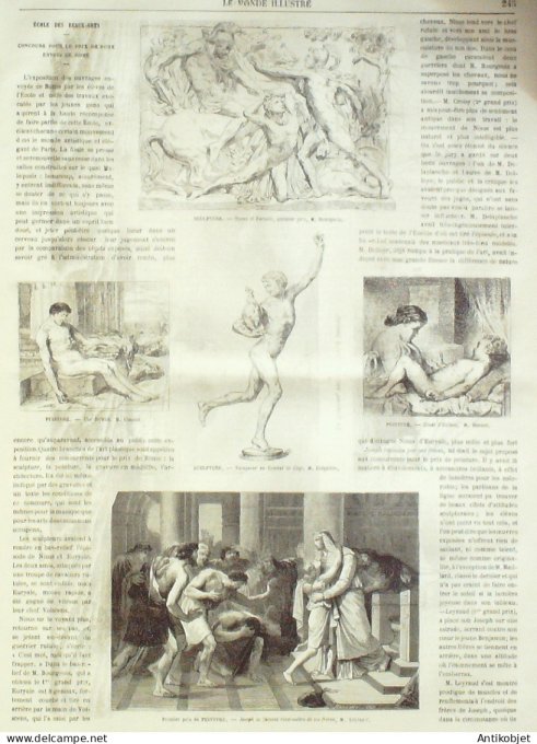 Le Monde illustré 1863 n°340 Cherbourg (50) St-Jean-de-Luz (64) Espagne St-Sébastien