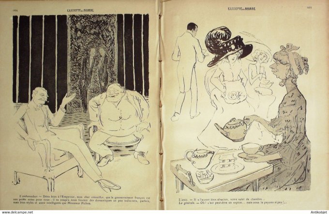 L'Assiette au beurre 1909 # 444 Les espions Grandjouan