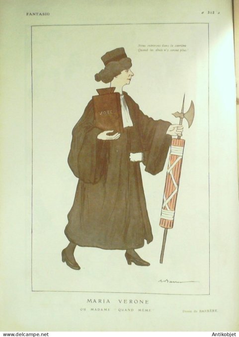 Fantasio 311 1920 Vallee Martin Capy Leclerc Khun-Regnier Monna Delza Miarko