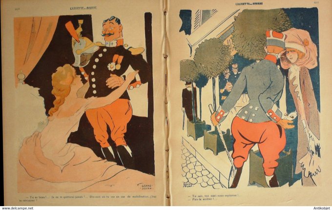 L'Assiette au beurre 1909 # 444 Les espions Grandjouan