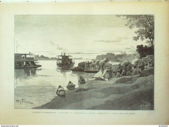 Le Monde illustré 1895 n°2004  Beaucamp-le-Vieux (80) Madagascar  Ambato Marolo Espagne Séville