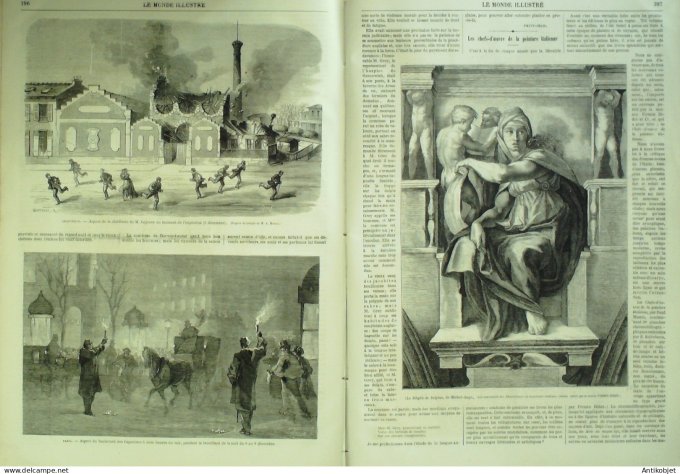 Le Monde illustré 1869 n°662 Egypte Ismaïlia Canal de Suez Argenteuil (95) Lourdes Pau (65)