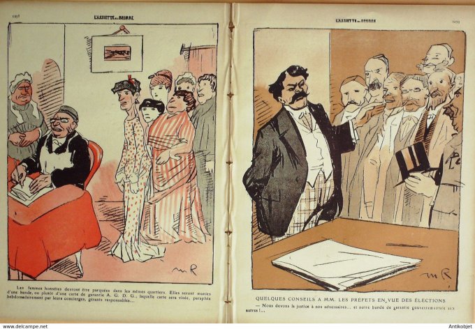 L'Assiette au beurre 1909 # 444 Les espions Grandjouan