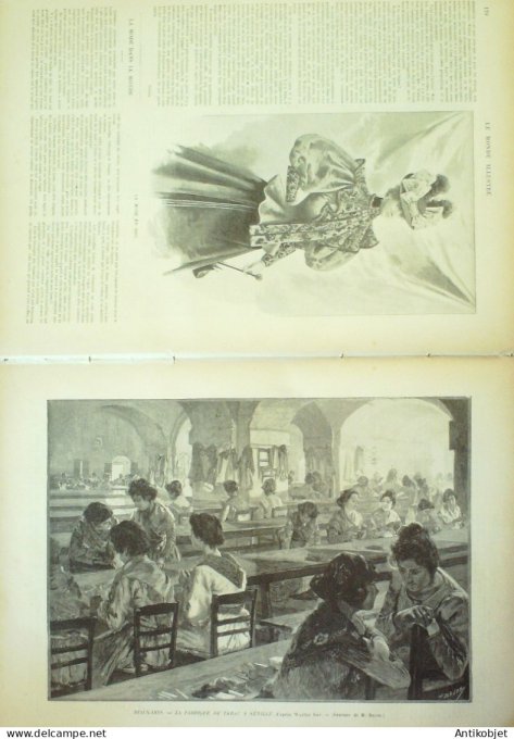 Le Monde illustré 1895 n°2004  Beaucamp-le-Vieux (80) Madagascar  Ambato Marolo Espagne Séville