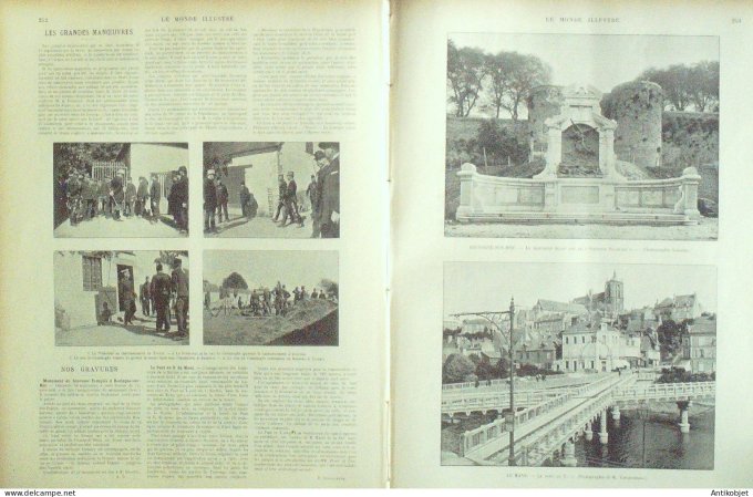 Le Monde illustré 1898 n°2165 Autriche Vienne Hofburg Stephanskirche Suisse Genève Cornavin