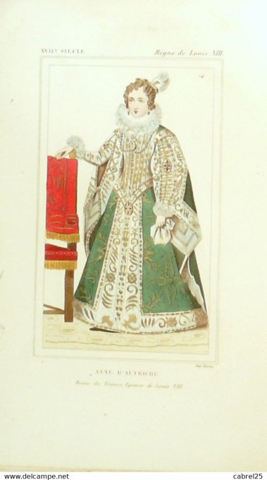 D'Autriche Anne Reine De France 17ème 1852