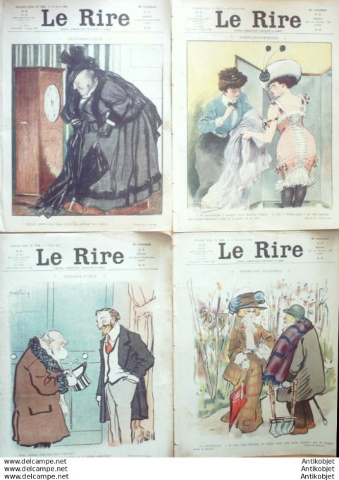 Le Rire 1909 lot 4 revues Prejelan Carlegle Guydo Cardona Floriane PierlinWely Markous