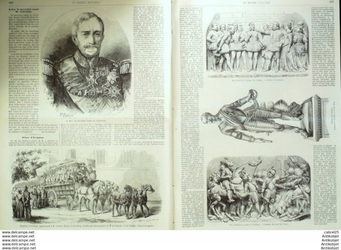 Le Monde illustré 1858 n° 57 Avignon Cavaillon (84) Chine Whampoa Haîti Baie Samana Nancy (54)