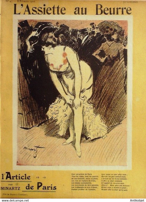 L'Assiette au beurre 1902 n° 45 L'article de Paris Minartz
