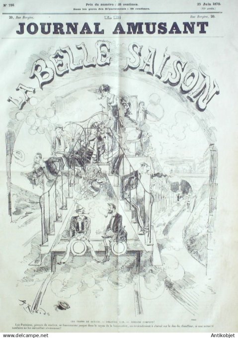 Le Journal Amusant 1870 #  756 Ces dames de Mabille par Denoue et Pelcoq