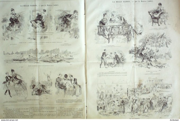 Le Journal Amusant 1870 #  756 Ces dames de Mabille par Denoue et Pelcoq