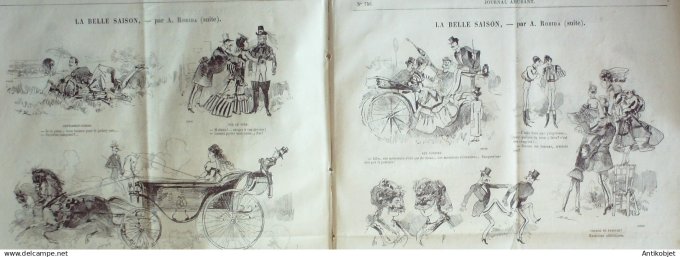 Le Journal Amusant 1870 #  756 Ces dames de Mabille par Denoue et Pelcoq