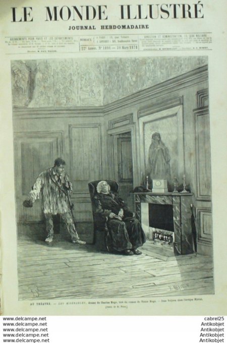 Le Monde illustré 1878 n°1096 Autriche Italie Rome Leon XIII Espagne Madrid Alphone Mercedes Guyane 