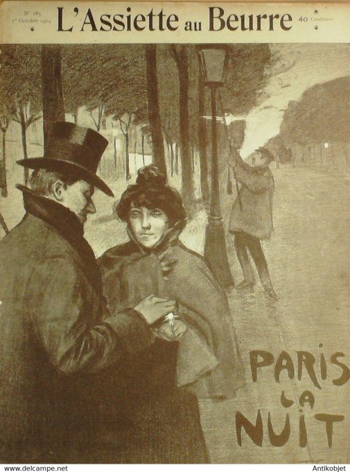 L'Assiette au beurre 1904 n°183 Paris la nuit Soffici Ardengo