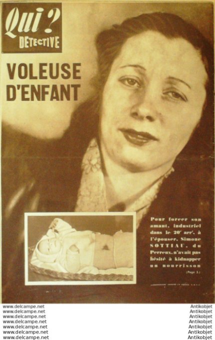 Détective 1947 #  76 St-Jean-de-Maurienne Eguzon-Chantôme Lille