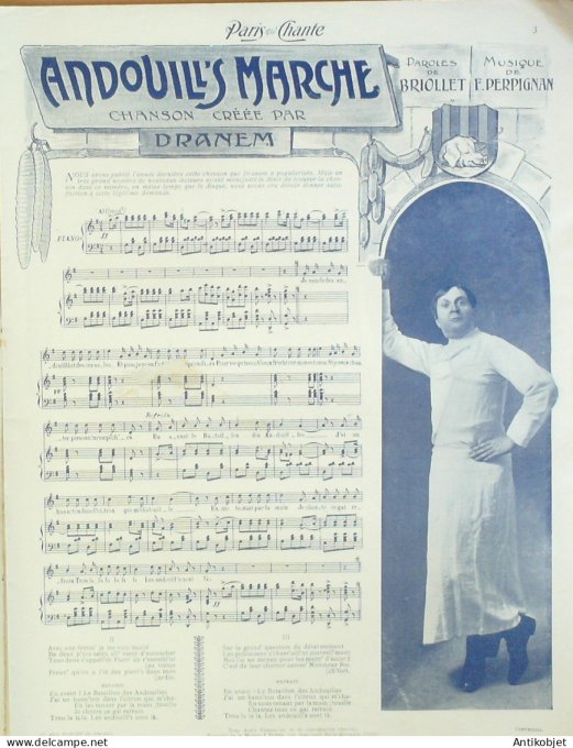 Paris qui chante 1905 n°123 Giralduc Dranem Lorée Vasser Georgel P'Tit Rioyt