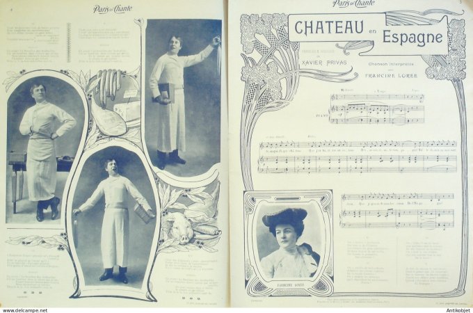 Paris qui chante 1905 n°123 Giralduc Dranem Lorée Vasser Georgel P'Tit Rioyt