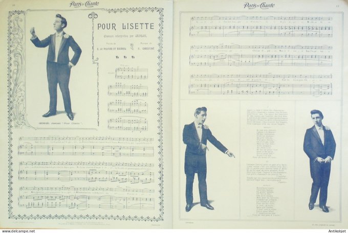Paris qui chante 1905 n°123 Giralduc Dranem Lorée Vasser Georgel P'Tit Rioyt