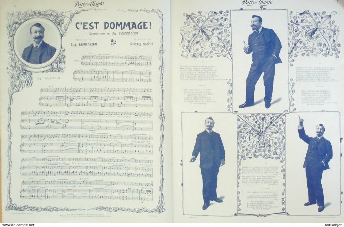 Paris qui chante 1905 n°123 Giralduc Dranem Lorée Vasser Georgel P'Tit Rioyt