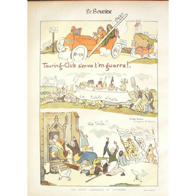 Le Sourire 1913 n°042 FALKE BURRET GUILLAUME DELAW VILLEMOT LABORDE