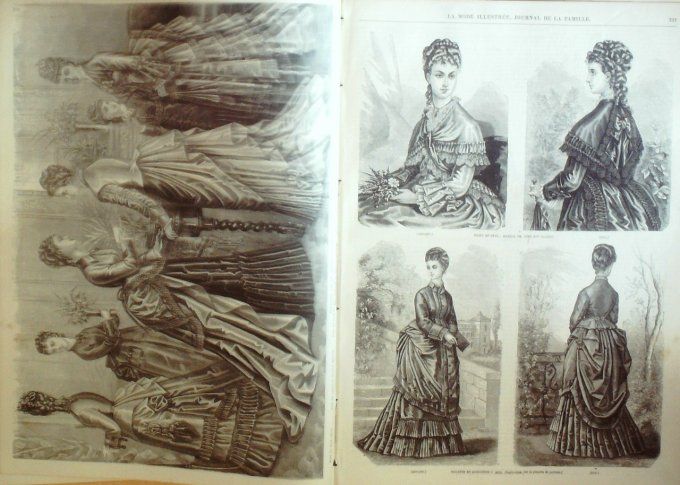 Journal Mode illustrée 1874 # 42 Paletot & manteau fillette