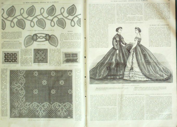 Journal Mode illustrée 1865 # 42 Veste culnare