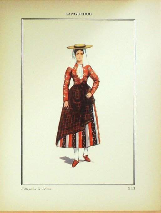Occitanie Languedoc-Privas Villageoise 1920