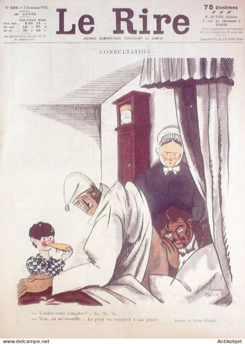 Le Rire 1922-12- 2 # 200 Journal humoristique Ed.Originale Mariage de Guillaume