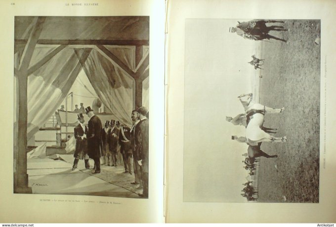 Le Monde illustré 1897 n°2113 Havre (76) roi du Siam pavillon de guerre Autriche Totis Expo 1900