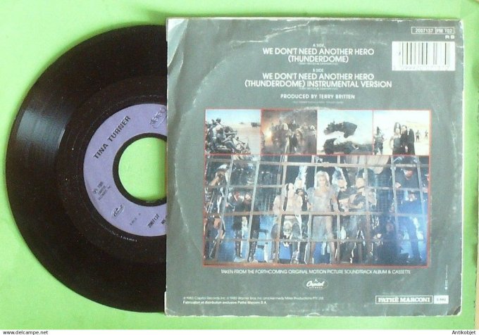 Mad Max Film 45T SP Turner Tina Mel Gibson 1985