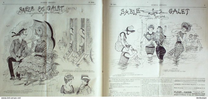 Le Journal Amusant 1884 # 1462 Le matelot en conge par Leonce Petit