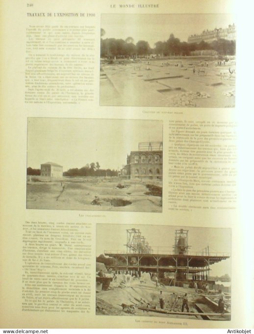 Le Monde illustré 1897 n°2113 Havre (76) roi du Siam pavillon de guerre Autriche Totis Expo 1900