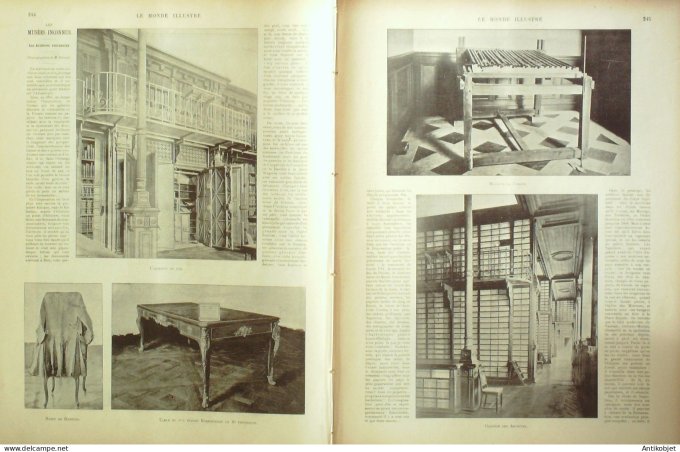 Le Monde illustré 1897 n°2113 Havre (76) roi du Siam pavillon de guerre Autriche Totis Expo 1900